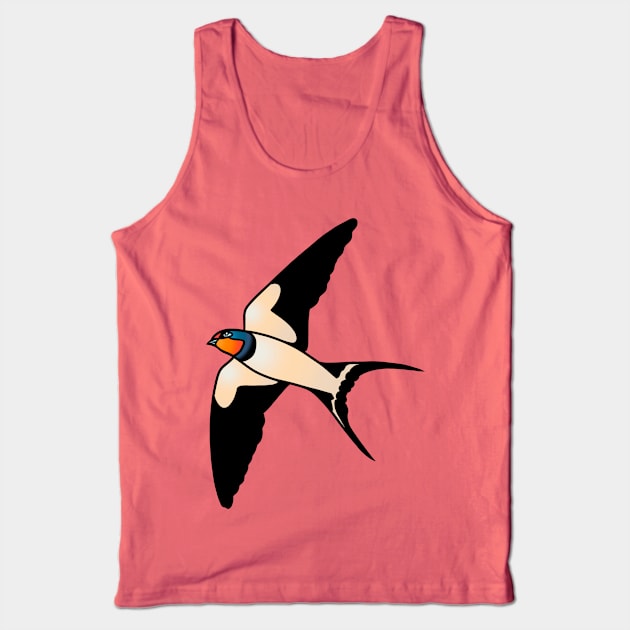 Swallow Tank Top by forcefedartanddesign